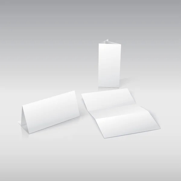 Plantilla de papel en blanco en vector. Para su presentación y deseo — Archivo Imágenes Vectoriales