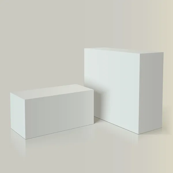Emballage photo réaliste de marque d'emballage blanc. Prêt pour votre design . — Image vectorielle