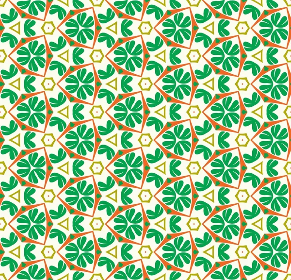 Green abstract seamless pattern — Stock Vector