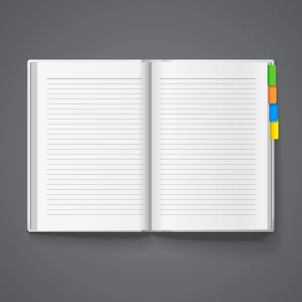 Cuaderno para registros — Vector de stock