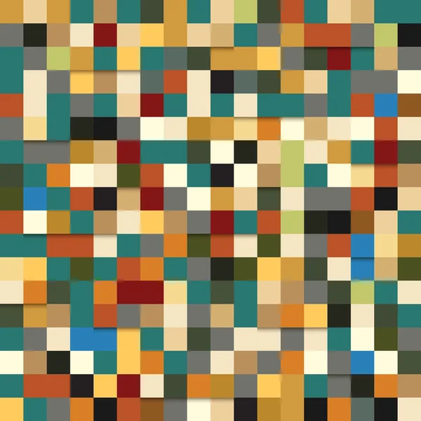 Motif sans couture de carrés colorés — Image vectorielle