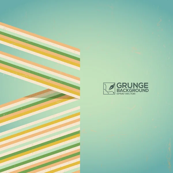 Fondo grunge multicolor, cartel vintage — Vector de stock