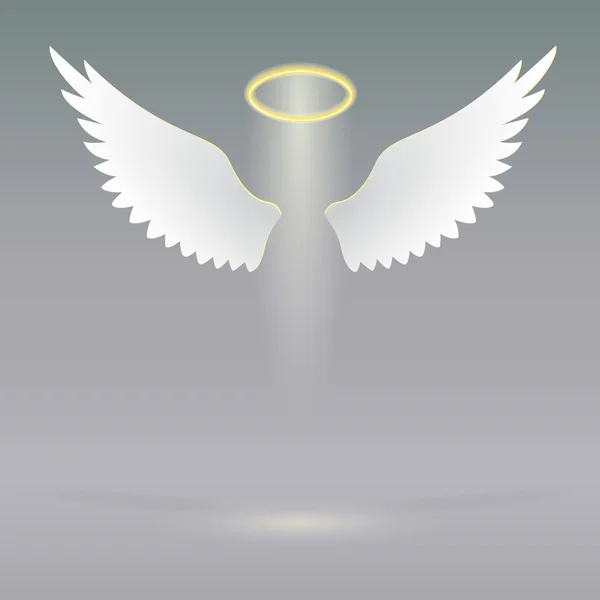 Angel wings on heavenly — Stock Vector