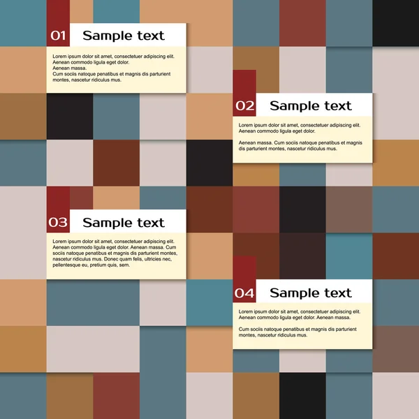 Vektorové pozadí abstraktní čtverce, infographic šablonu s místem pro váš text — Stockový vektor