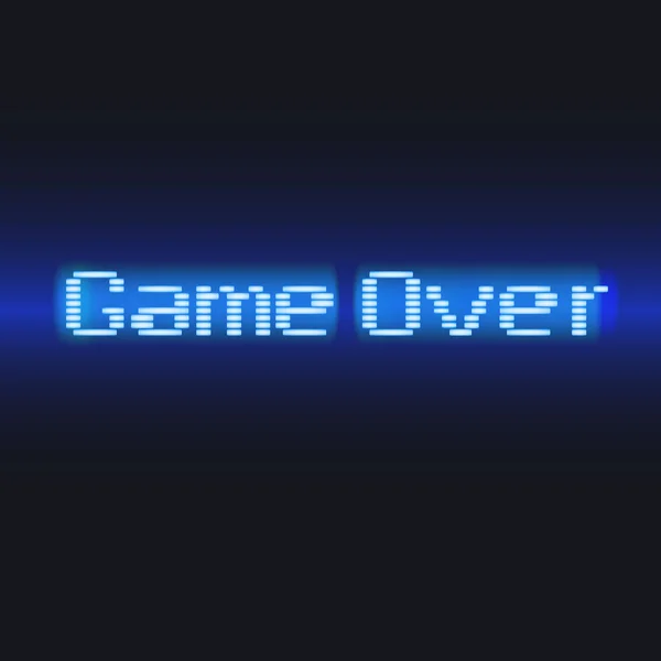 Belettering, game over — Stockvector