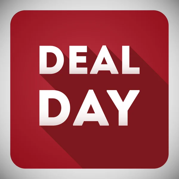 Deal day, flat design, icon — Stock Vector