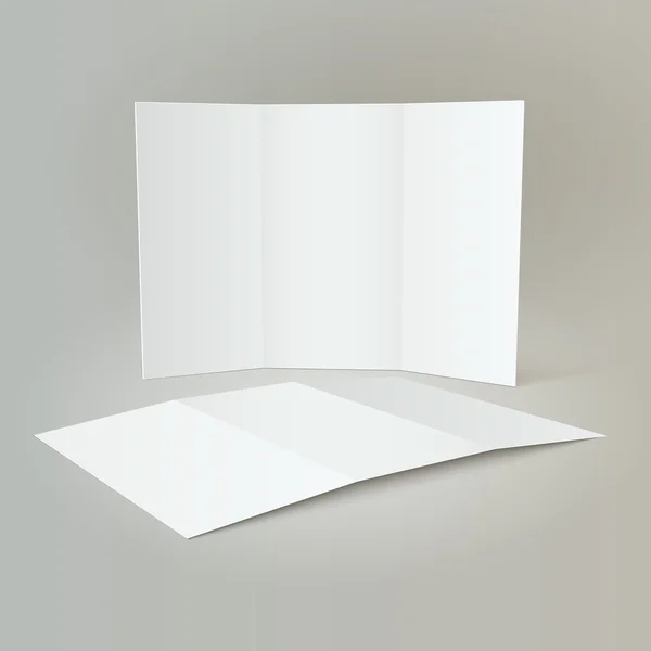 Conception de maquettes et de brochures Tri-Fold — Image vectorielle