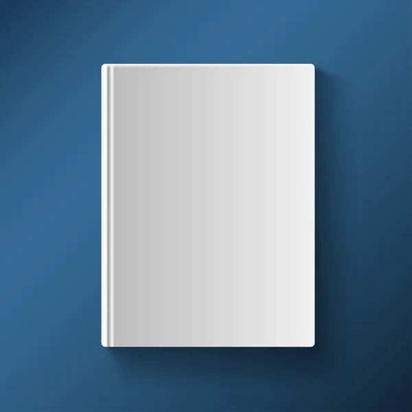 Blank book cover vector illustration gradient mesh — Stock Vector