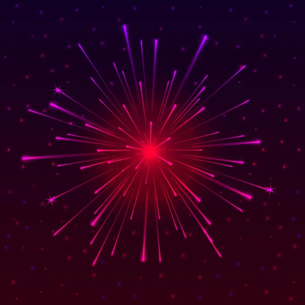 Celebratory Fireworks — Stock Vector