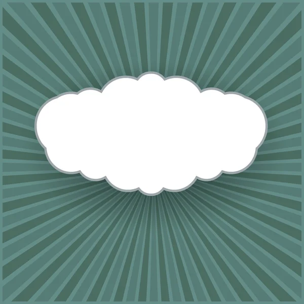 雲の形態とビンテージ ベクトルの背景 — ストックベクタ