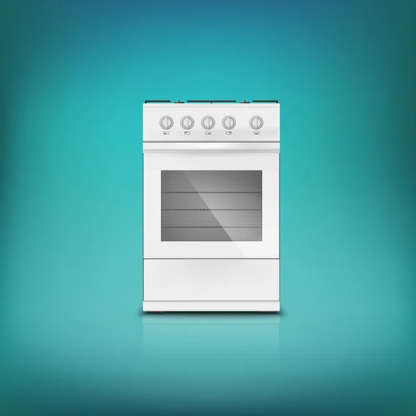 Cuisinière à gaz . — Image vectorielle