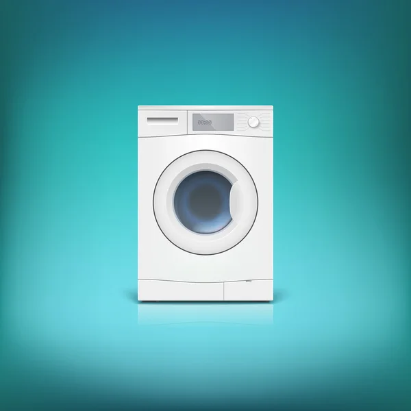 Máquina de lavar isolada . —  Vetores de Stock