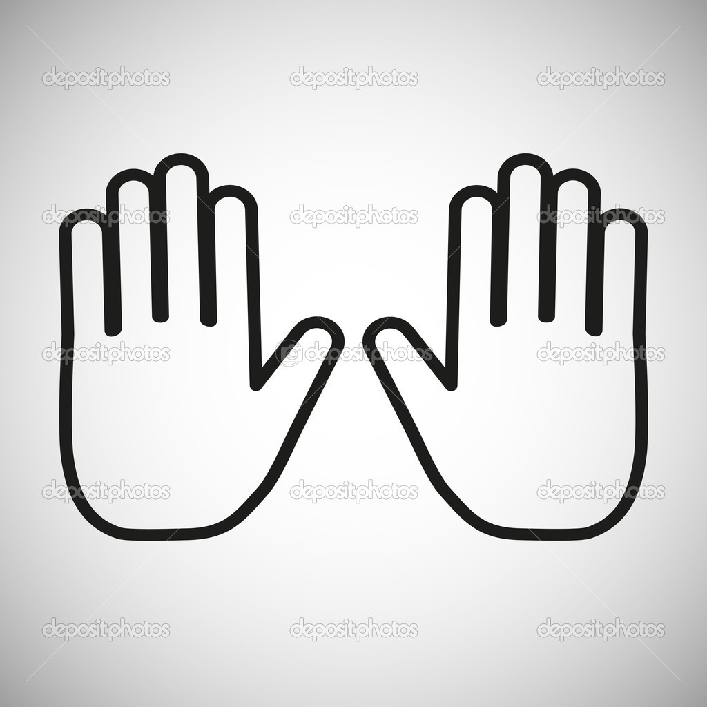 Hand outline icon