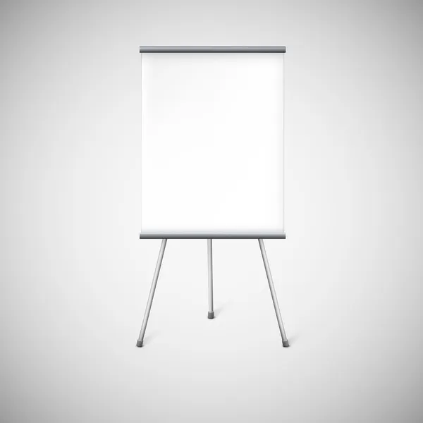 Flipchart em branco ou suporte de publicidade . —  Vetores de Stock