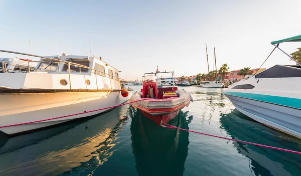 Mehrere Schiffe Ohne Menschen Roten Meer Ägypten — Stockfoto