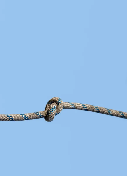 Lots Ropes Big Knot Blue Sky Close — Stock Photo, Image