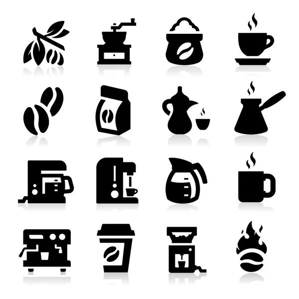 Iconos de café — Archivo Imágenes Vectoriales