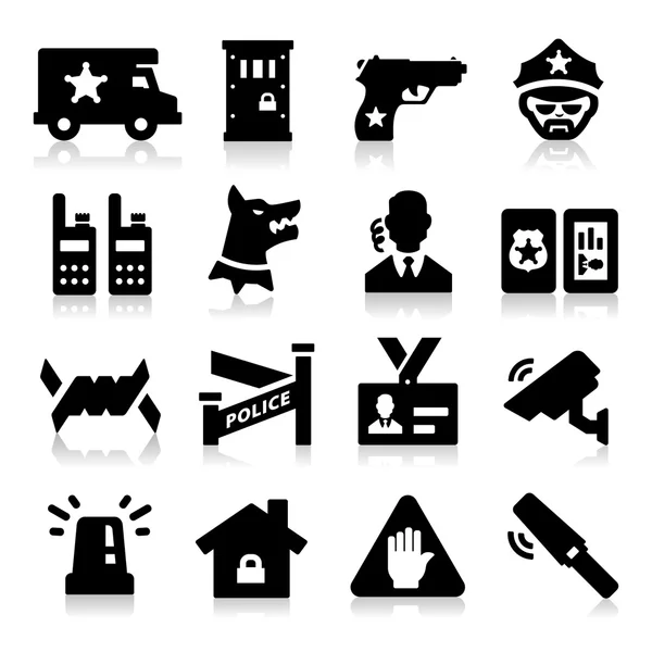 Iconos de seguridad — Vector de stock