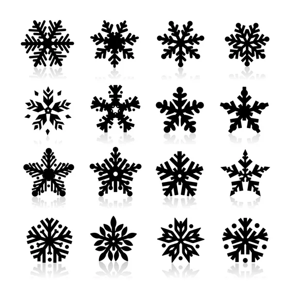 Icono de copo de nieve — Vector de stock