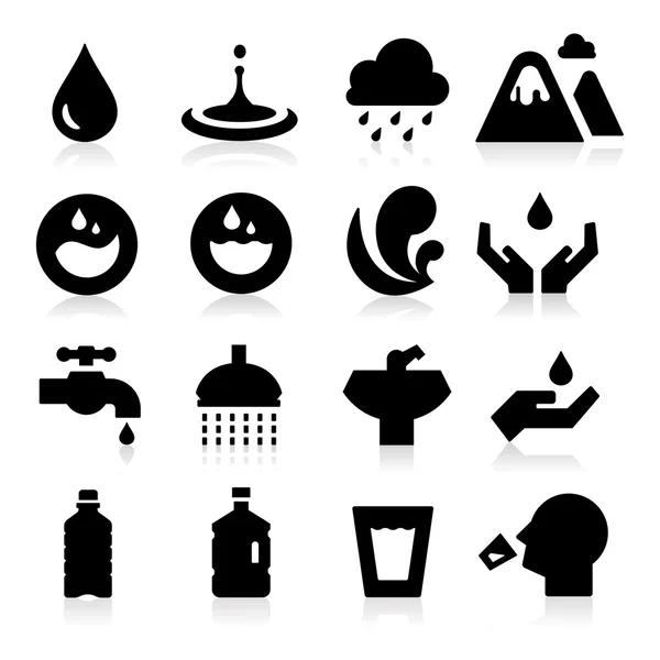 Water icon — Stock Illustration Water icon Vector Graphics
