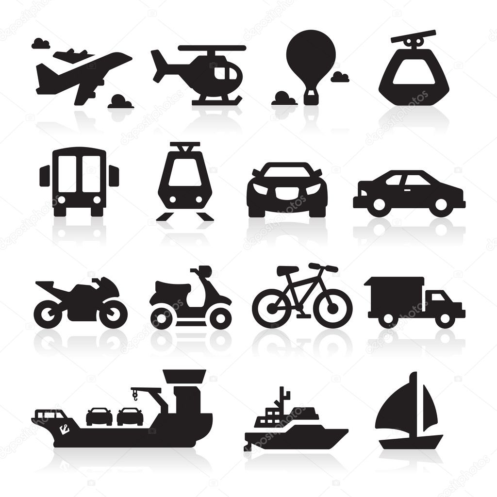 Transportation icons