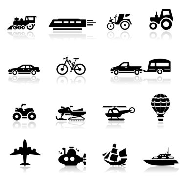 ulaşım Icons set