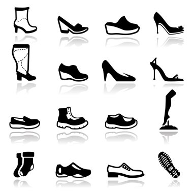 Ayakkabı Icons set