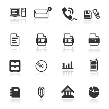 office ve web Icons set