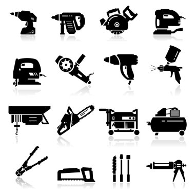 Endüstriyel araçlar Icons set