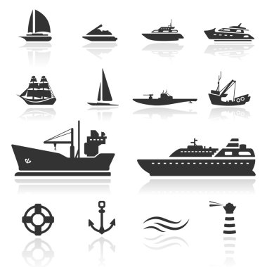 tekneler Icon set