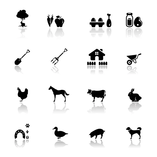 Conjunto de ícones farm — Vetor de Stock