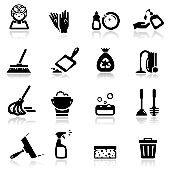 Conjunto de ícones Limpeza Gráficos Vetores