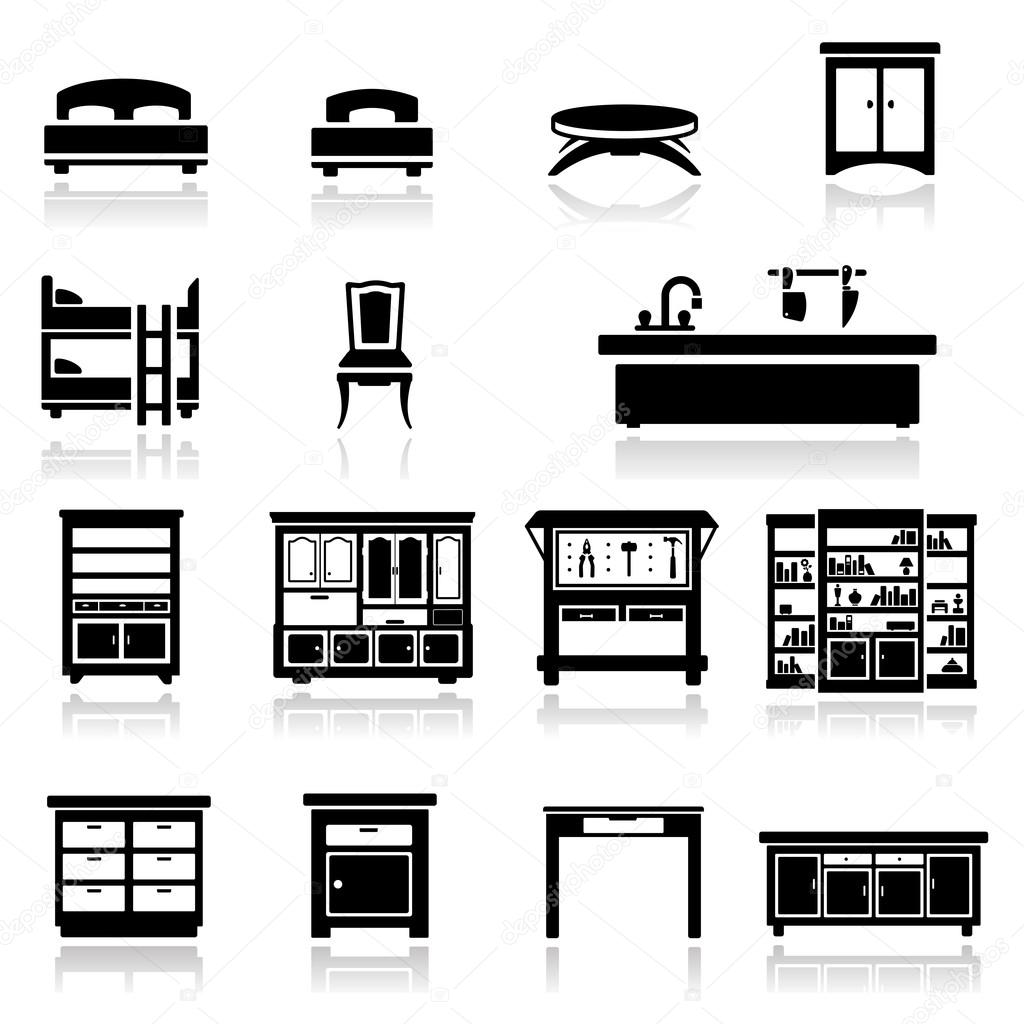 Icons set furniture