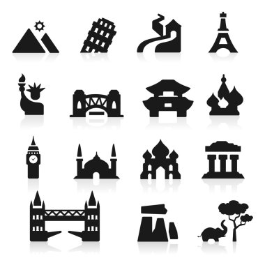 zarif serisi ülkeler Icons set
