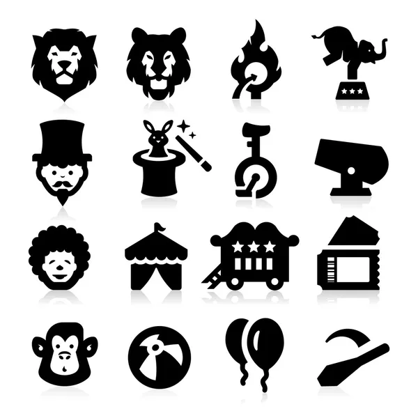 Цирковые иконы — стоковый вектор