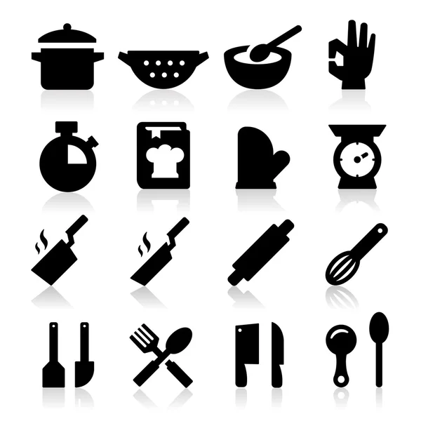 Iconen koken — Stockvector