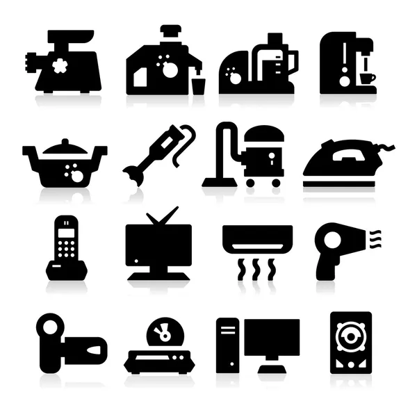 Iconos de dispositivos electrónicos — Archivo Imágenes Vectoriales