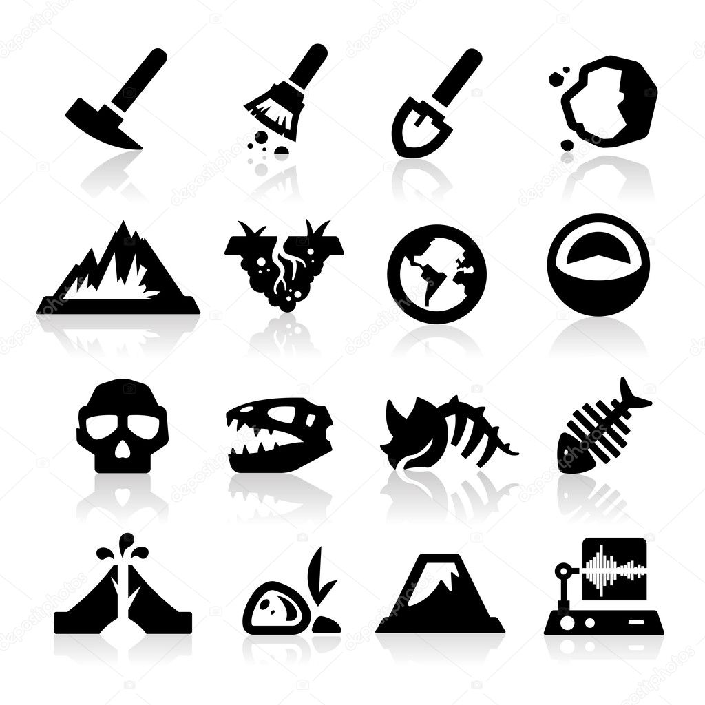 Geology icon imágenes de stock de arte vectorial | Depositphotos