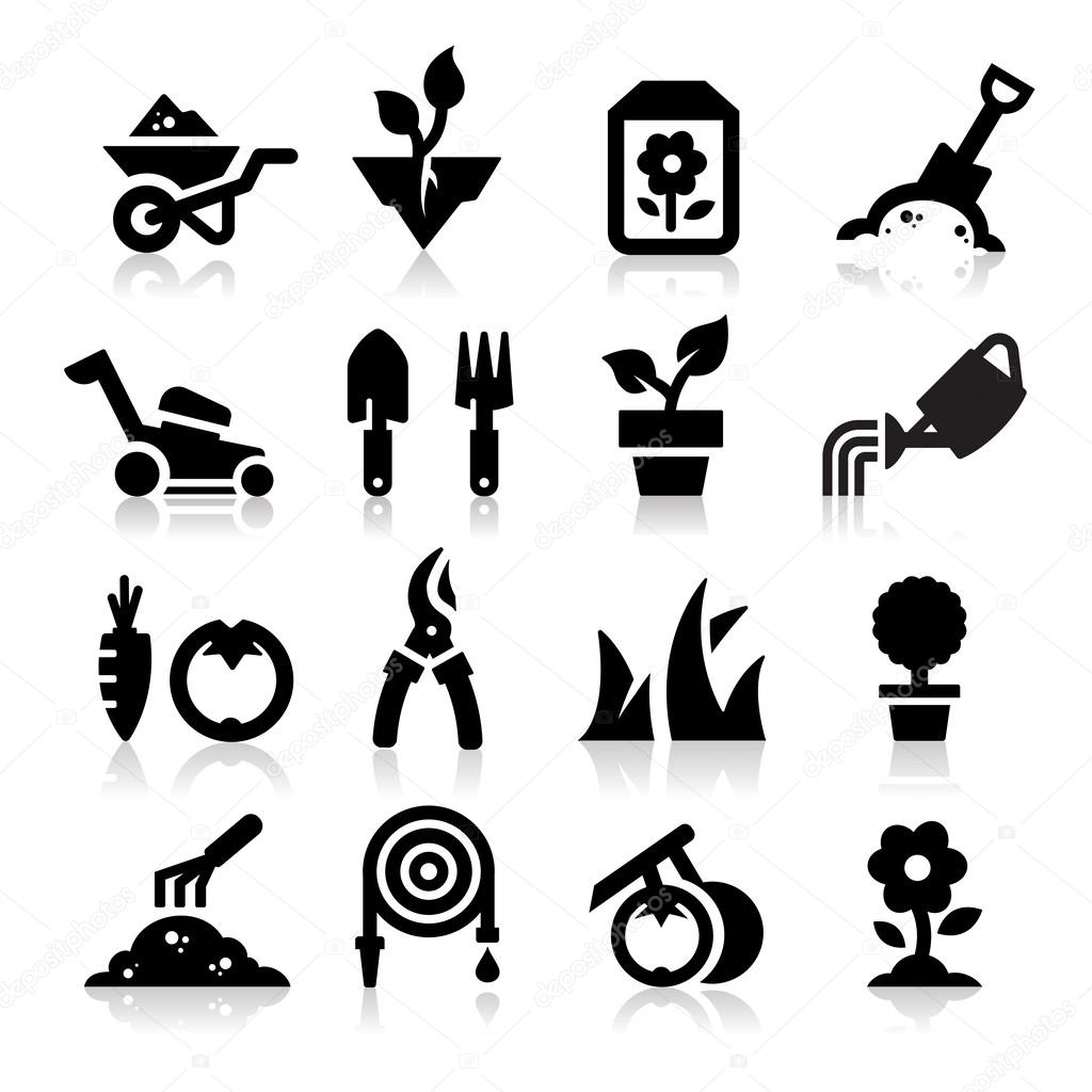 Gardening icon — Stock Vector © Tantoon 24157149