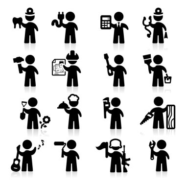 zarif serisi işleri Icons set