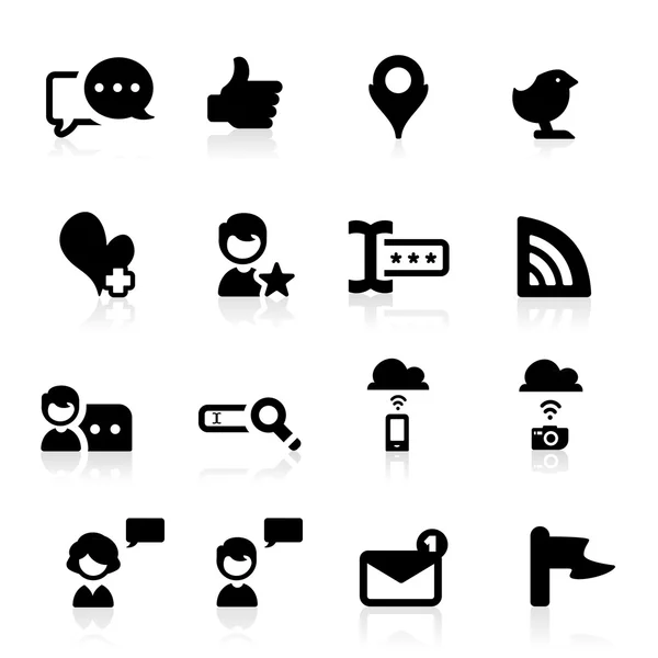 Conjunto de iconos de Internet — Vector de stock