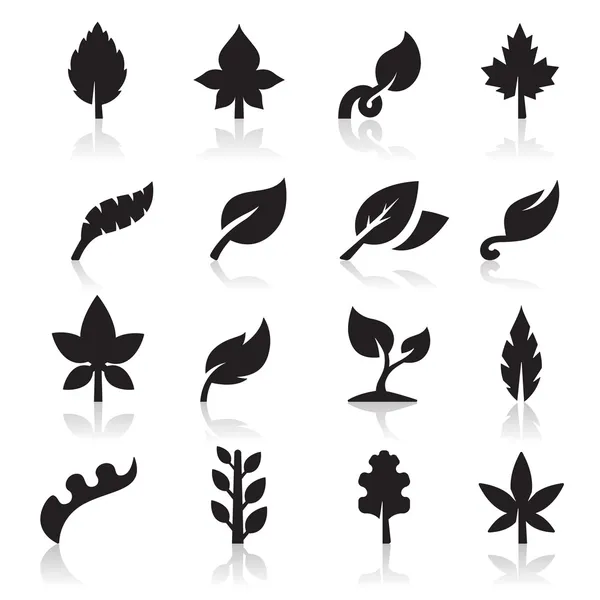 Icono de hoja — Vector de stock