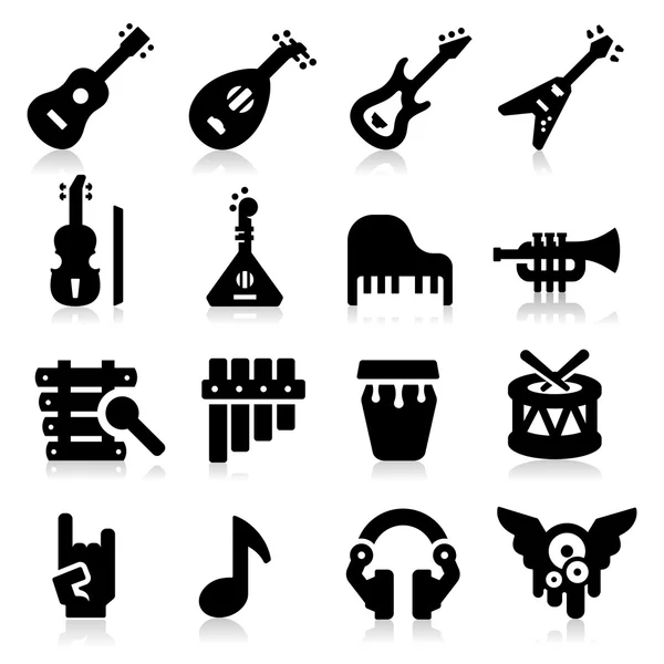 Ikony muzyki — Wektor stockowy