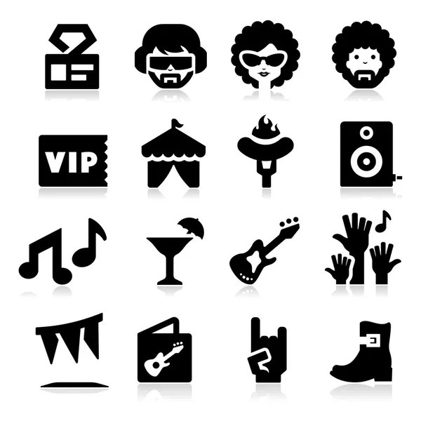 Iconos de fiesta — Vector de stock