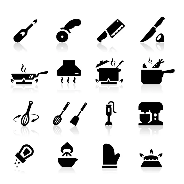 Kitchen utensils icons — Stock Illustration Kitchen utensils icons Royalty Free Stock Vectors