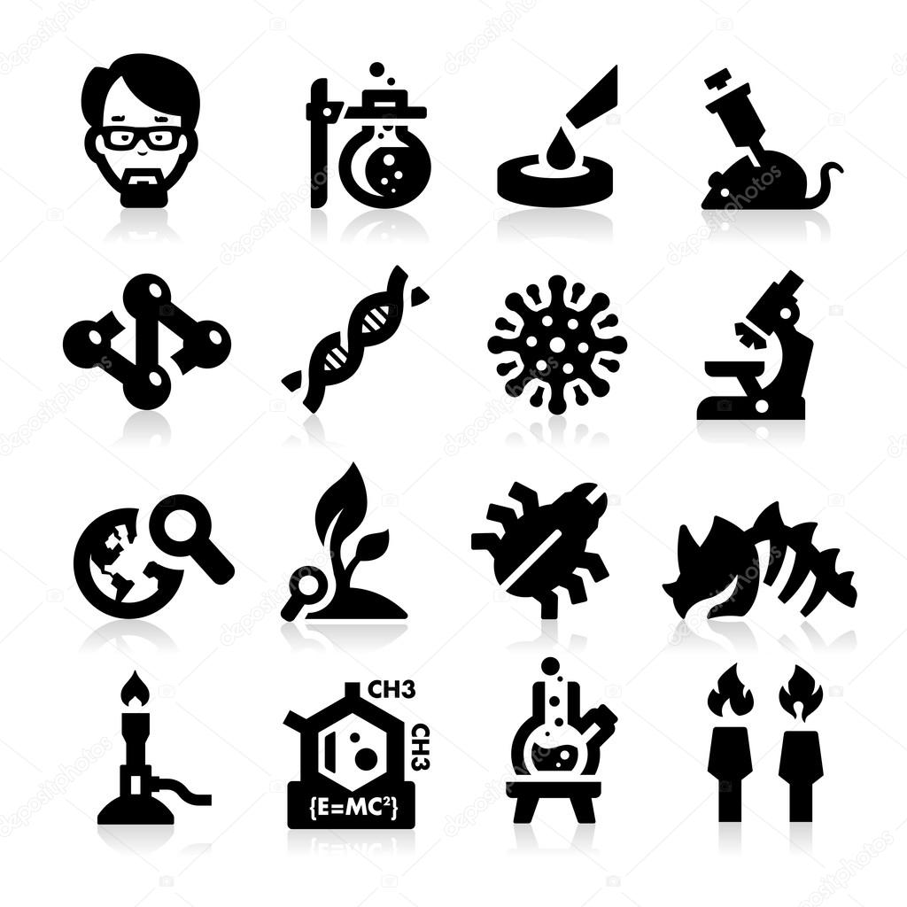 Science and Research Icons