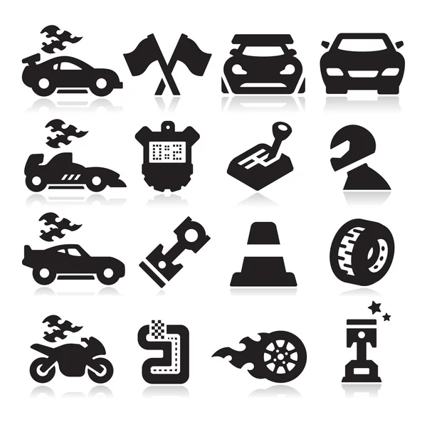 Racing pictogrammen — Stockvector