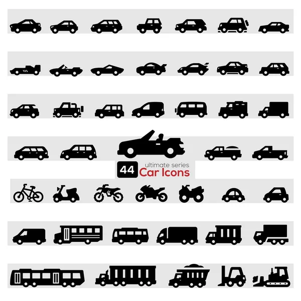 Conjunto de icono de coche — Vector de stock