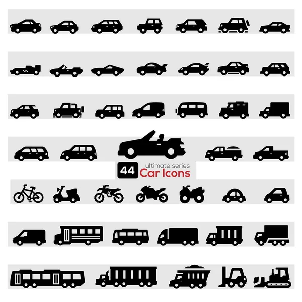Автомобільний набір іконок Стокова Ілюстрація