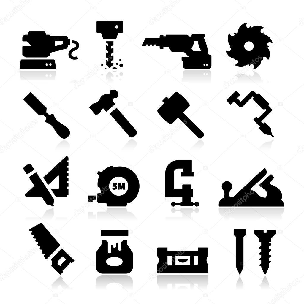 stock icons of carpentry